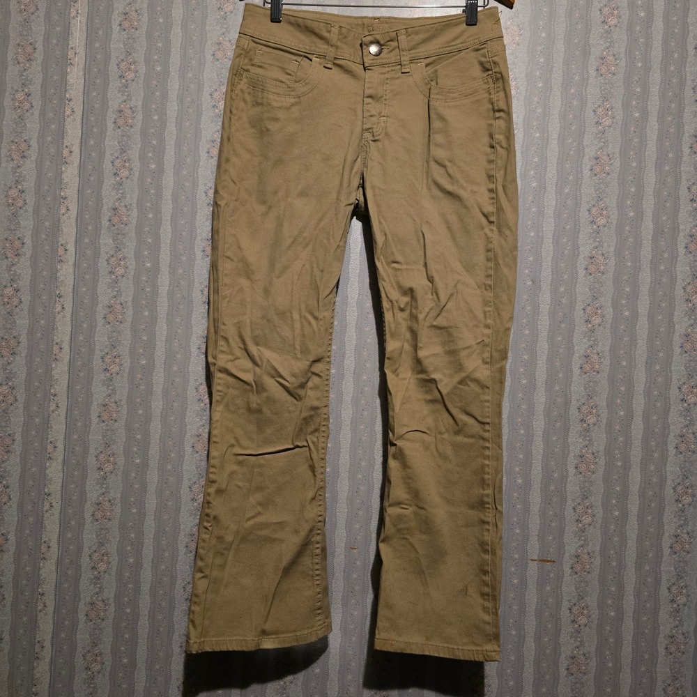 Riders by Lee Pants 8P Khaki Tan Womens Mid Rise Stretch Casual Workwear 130M483